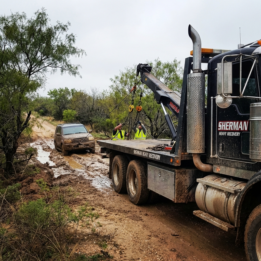 Heavy-duty winch equipment for off-road recovery in Texoma TX